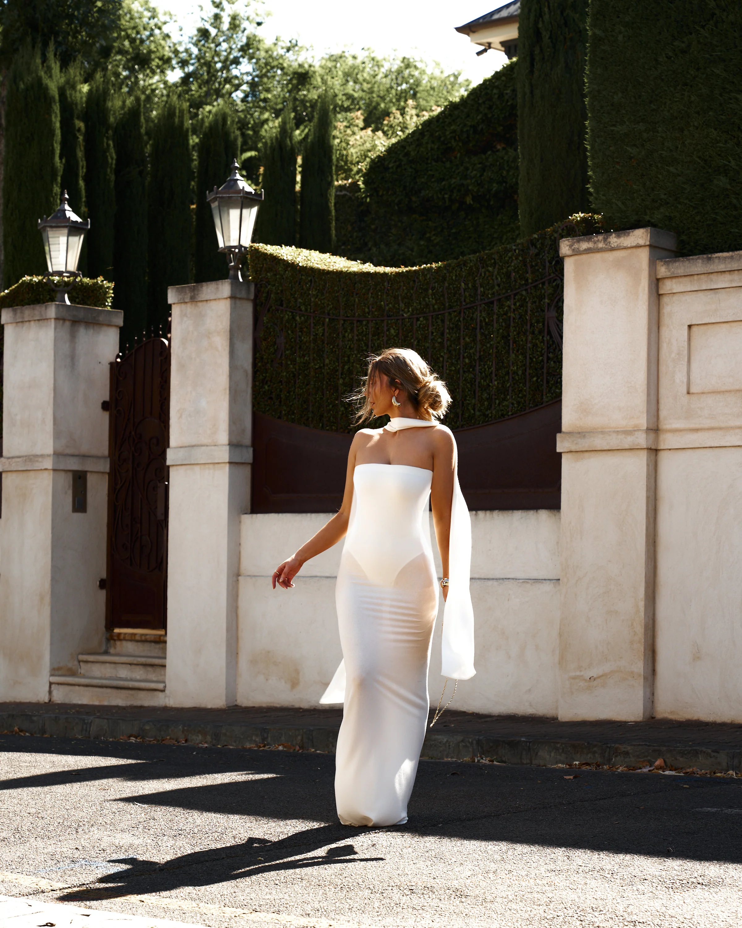 Desi Gown - White - Image 10