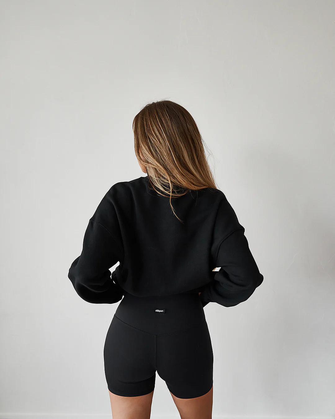 Embossed Crewneck Sweatshirt - Black - Image 10