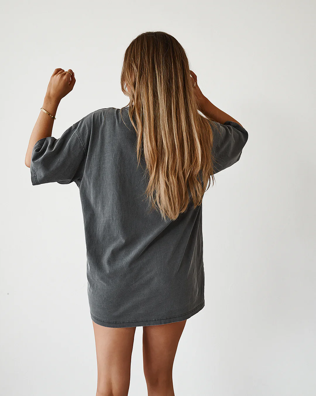 Oversized Tee - Washed Black - Image 11