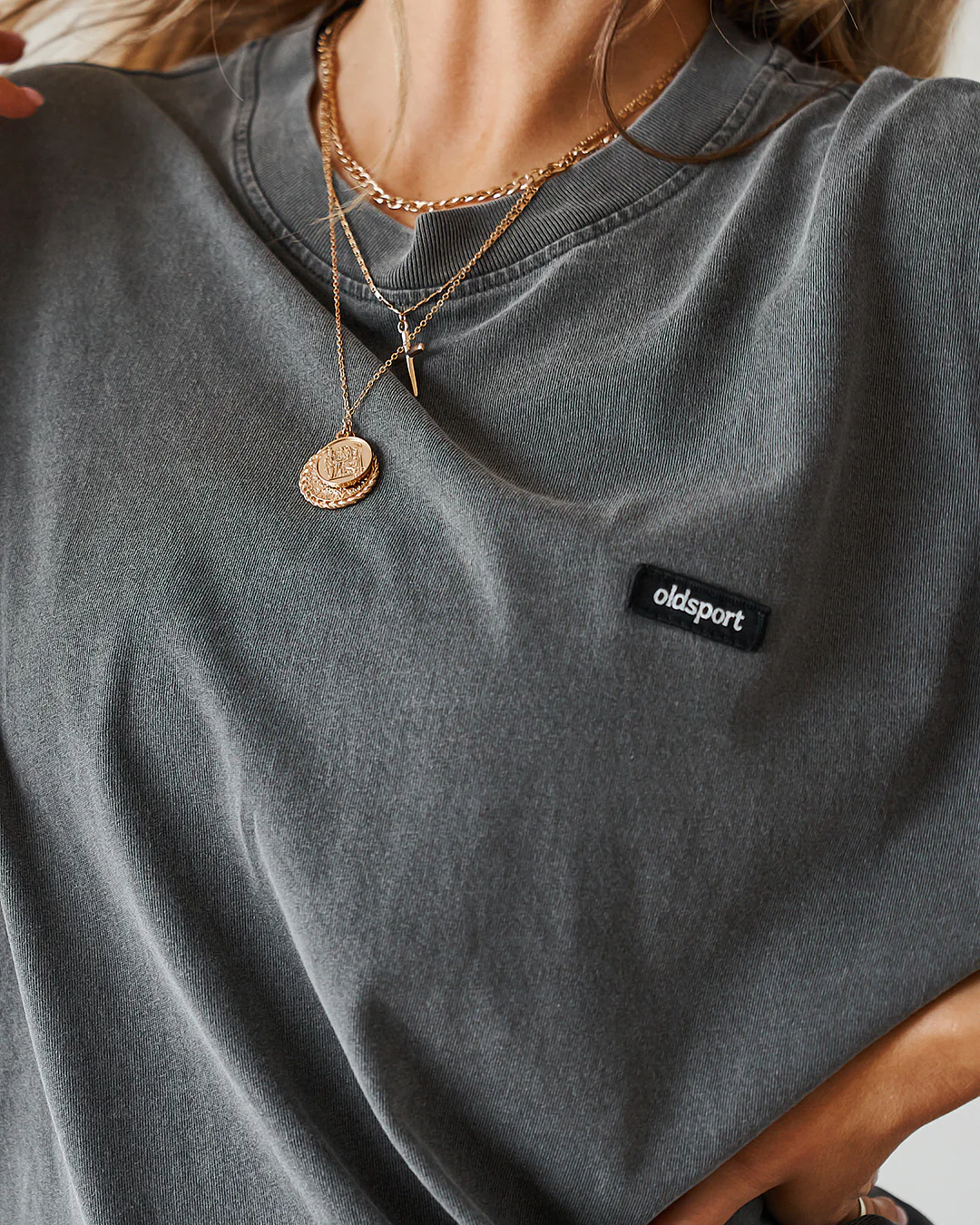 Oversized Tee - Washed Black - Image 3