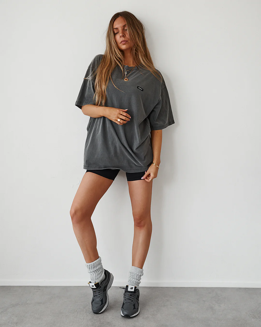 Oversized Tee - Washed Black - Image 5
