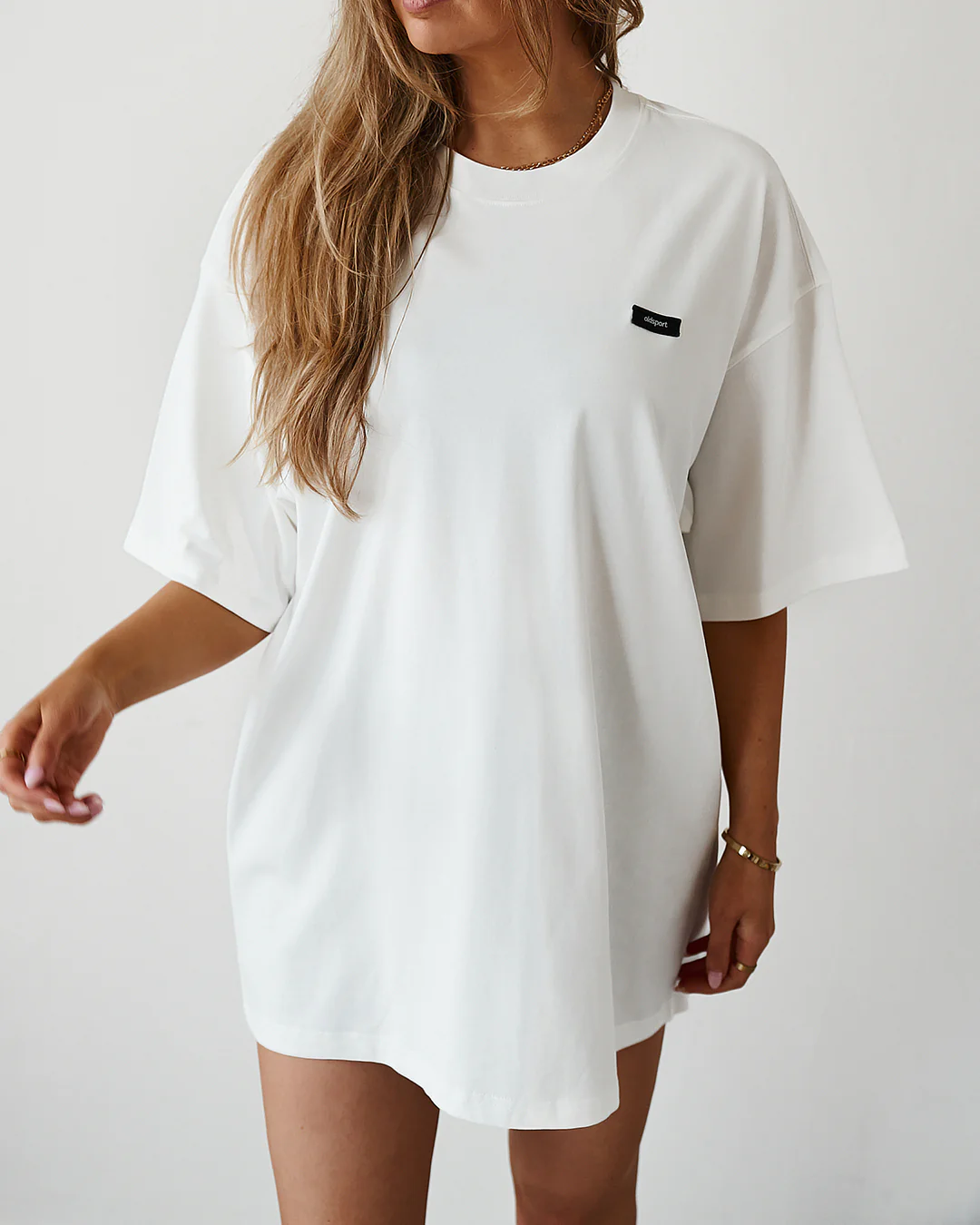 Oversized Tee - White - Image 4