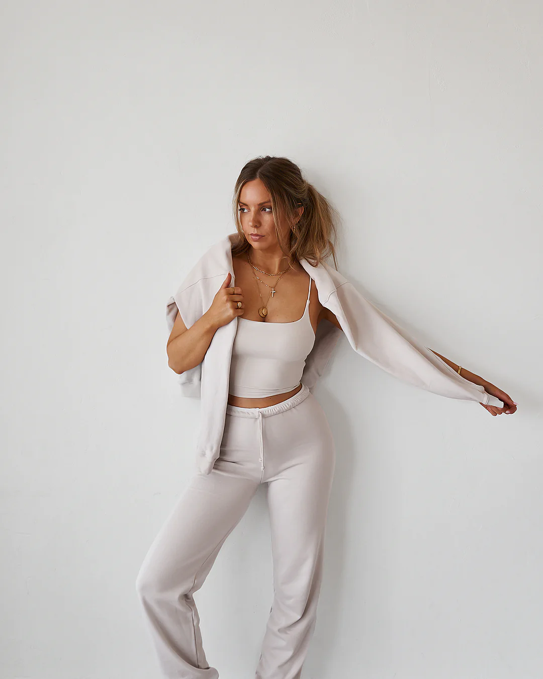 Sports Crop Top - Almond - Image 4