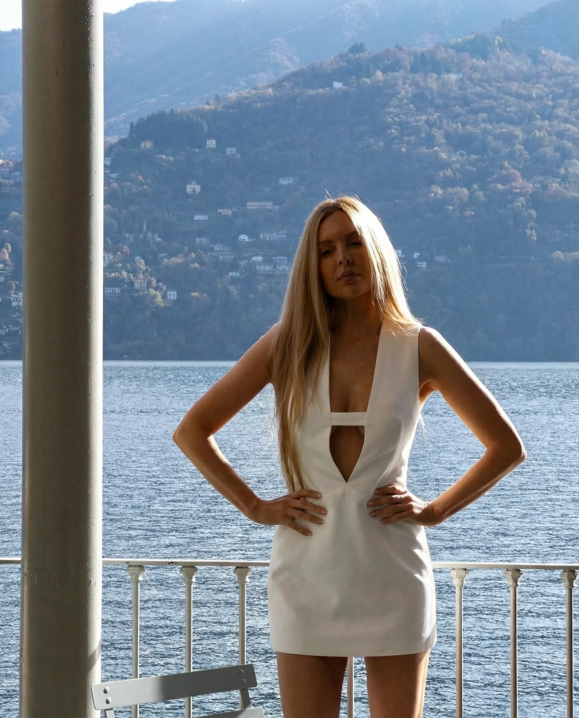 Stevie Mini Dress - White - Image 4