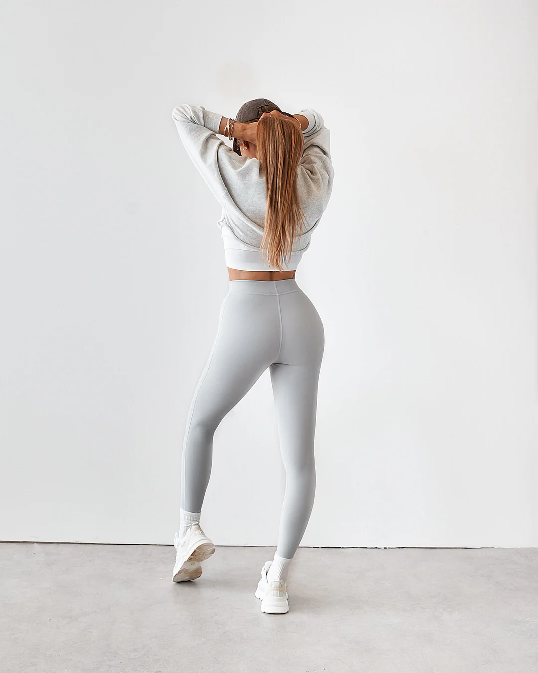 Sweat Crop - Grey Marle - Image 5